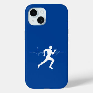 Silhouette Deep Blue Running Runners Case-Mate iPhone Hülle