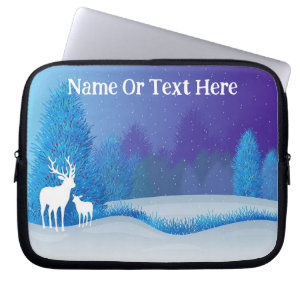 Silhouette Deer Electronics Bag Laptopschutzhülle