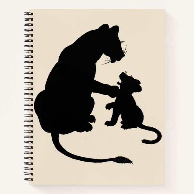 Silhouette der 1930er Jahre Notizbuch (Vorderseite)