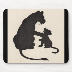 Silhouette der 30er Jahre Mousepad