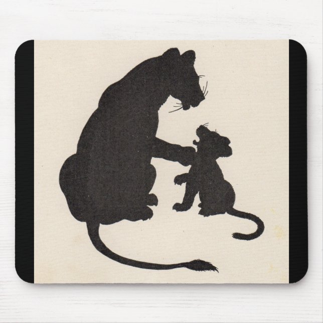 Silhouette der 30er Jahre Mousepad (Vorne)