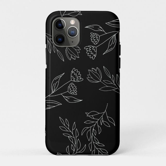 Silhouette der Blume Case-Mate iPhone Hülle (Rückseite)
