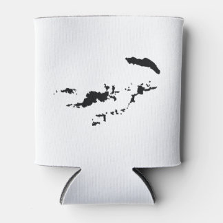 Silhouette der britischen Jungfrau Dosenkühler