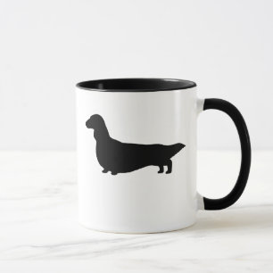 Silhouette der Dackel Dackel Hunde Dackel Tasse
