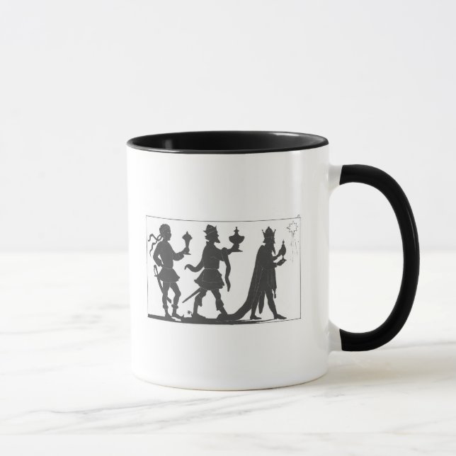 Silhouette der drei Könige Tasse (Rechts)