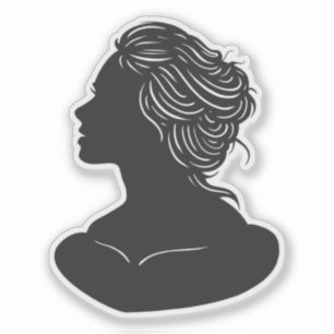 Silhouette der Frau Aufkleber