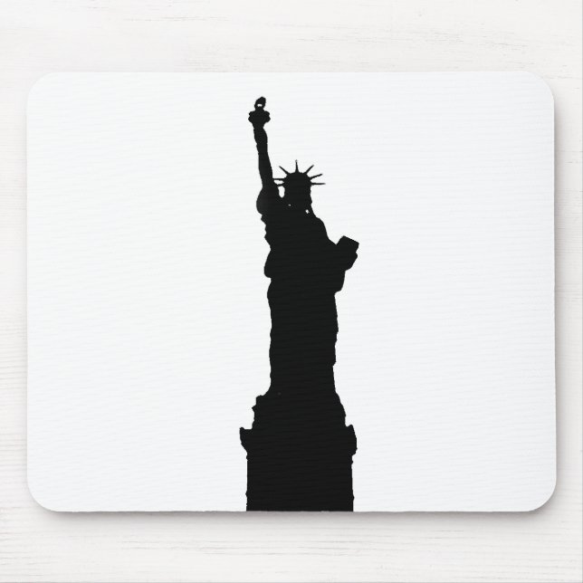 Silhouette der Freiheit Mousepad (Vorne)
