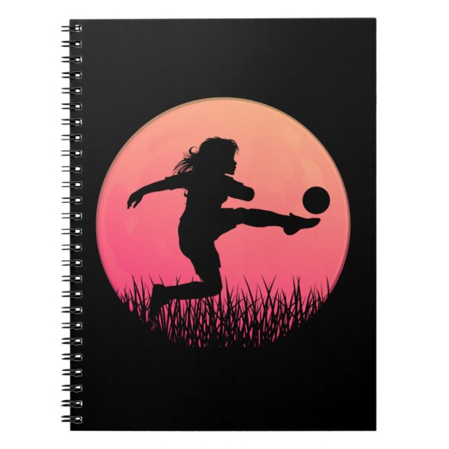 Silhouette der Fußball Notizblock (Vorderseite)