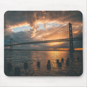 Silhouette der Golden Gate Bridge Mousepad