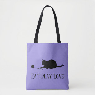 Silhouette der Katze im Spiel "Eat Prey Liebe"