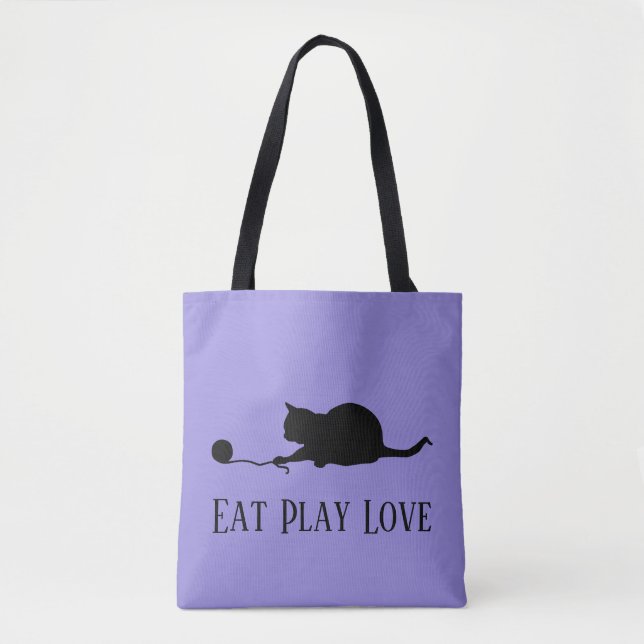 Silhouette der Katze im Spiel "Eat Prey Liebe" (Vorderseite)