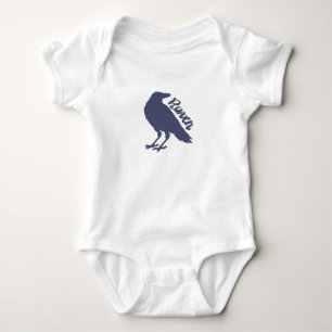 Silhouette der Krähe - Hintergrundfarbe auswähle Baby Strampler