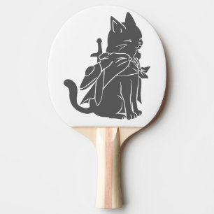 Silhouette der Kriegerkatze - Wählen Sie die Hint Tischtennis Schläger