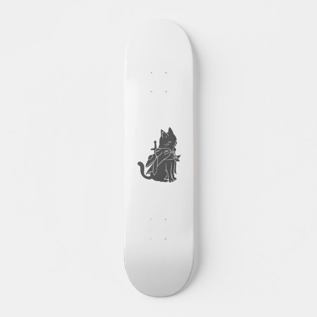 Silhouette der Kriegerkatze - Wählen Sie die Hinte Skateboard (Vorne)