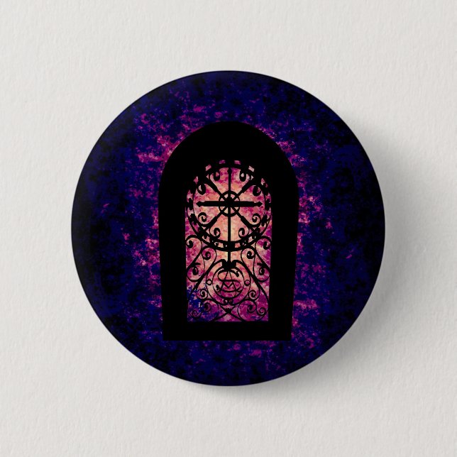 Silhouette der Kryptotüre Button (Vorderseite)
