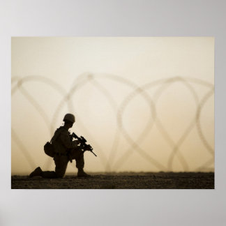 Silhouette der Meere Poster