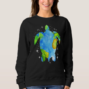 Silhouette der Meeresschildkröten Sweatshirt