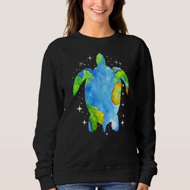 Silhouette der Meeresschildkröten Sweatshirt (Vorderseite)