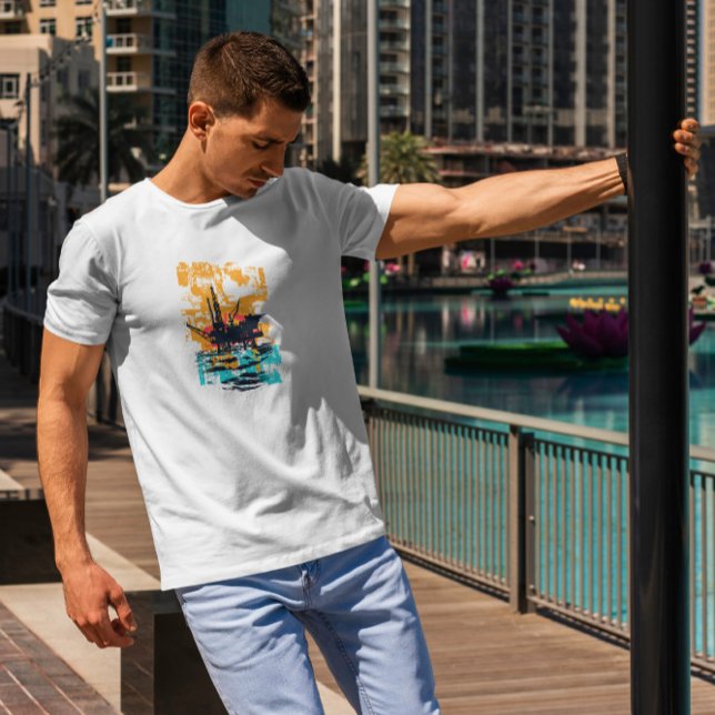 Silhouette der Ölplattform T-Shirt (Von Creator hochgeladen)