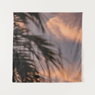 Silhouette der Palme Wandteppich