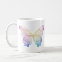 Silhouette der Schmetterlinge Kaffeetasse