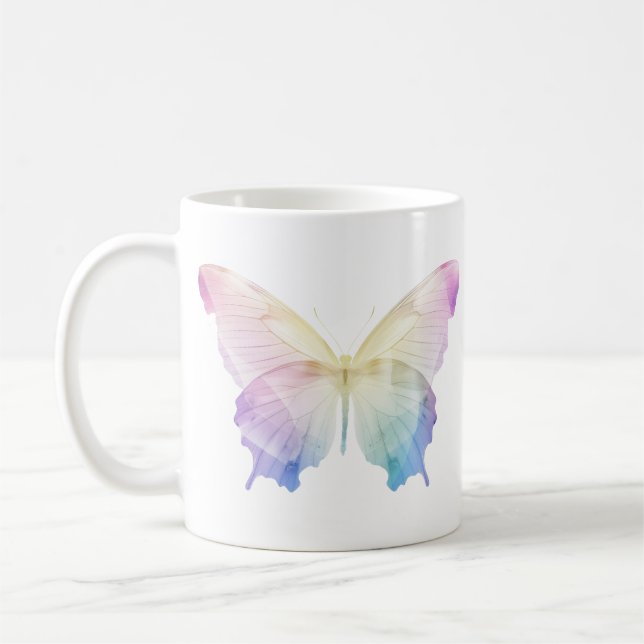 Silhouette der Schmetterlinge Kaffeetasse (Links)