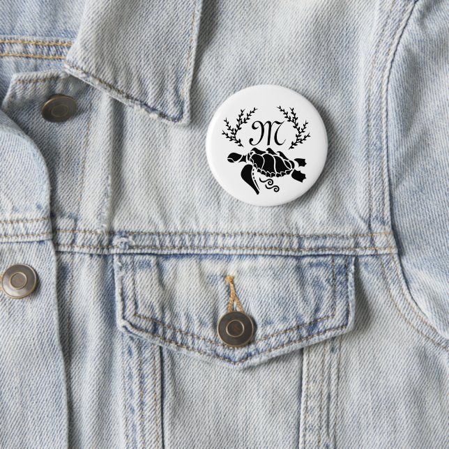 Silhouette der Schwarzmeerschildkröte Button (Beispiel)