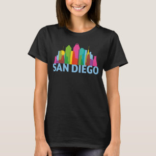 Silhouette der Skyline von San Diego Kalifornien U T-Shirt