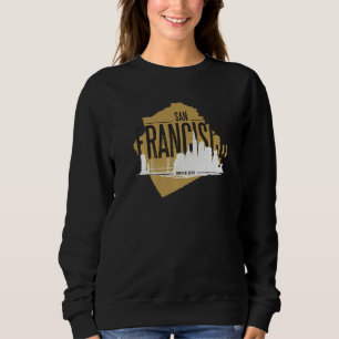 Silhouette der Skyline von San Francisco Californi Sweatshirt