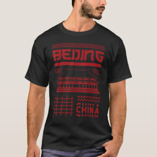 Silhouette der Stadt Beijing China T-Shirt