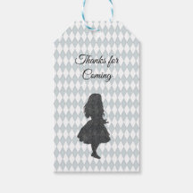 Silhouette der Vintagen Pastel-Alice im Wunderland