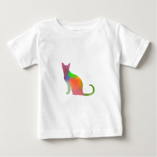 Silhouette der Wasserfarbe Baby T-shirt