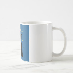 Silhouette der Ziege auf dem Berg Tasse