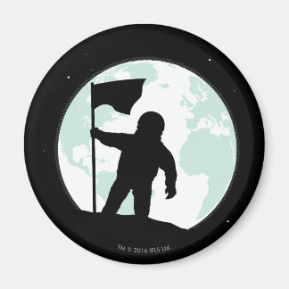 Silhouette des Astronauten Magnet