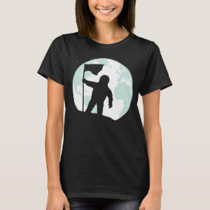 Silhouette des Astronauten T-Shirt