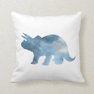 Silhouette des Dinosaurier-(Triceratops) Kissen