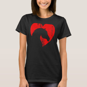 Silhouette des Horns für Cowgirl Reittier Grap T-Shirt