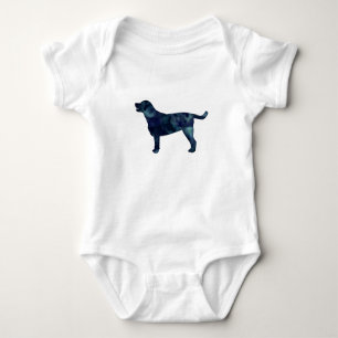 Silhouette des Labradors Retriever Geometric Muste Baby Strampler