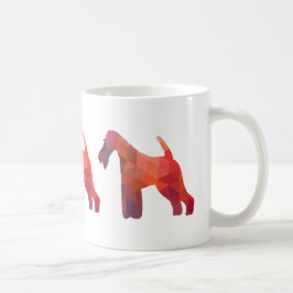 Silhouette des Leiterfox Terrier Geometric Muster Tasse