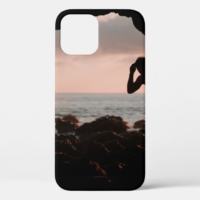 Silhouette des Menschen in Höhlen Case-Mate iPhone Hülle (Rückseite)
