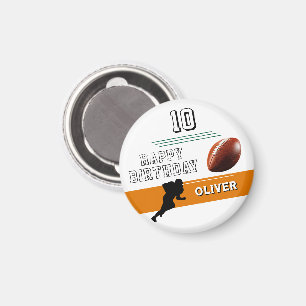 Silhouette des modernen Fußballspielers zum Geburt Magnet