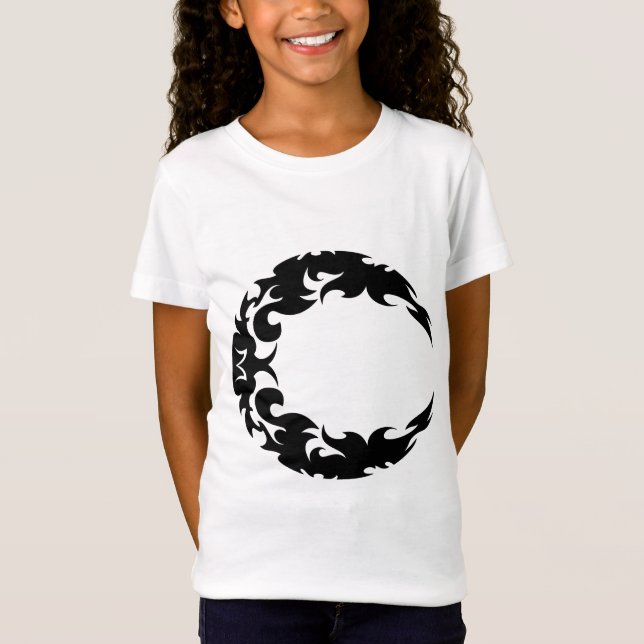 Silhouette des Schwarzen Halbmonds T-Shirt (Vorderseite)