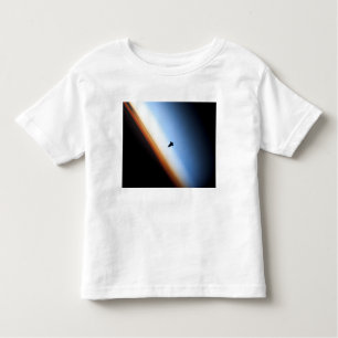 Silhouette des Space Shuttle Endeavour Kleinkind T-shirt