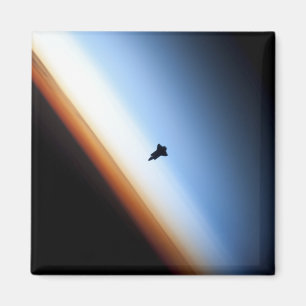 Silhouette des Space Shuttle Endeavour Magnet