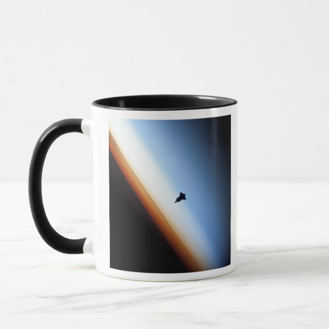 Silhouette des Space Shuttle Endeavour Tasse (Links)