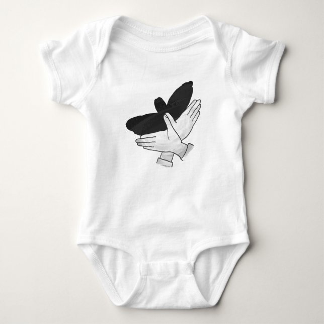Silhouette Eagle Baby Strampler (Vorderseite)
