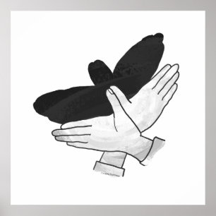 Silhouette Eagle Poster