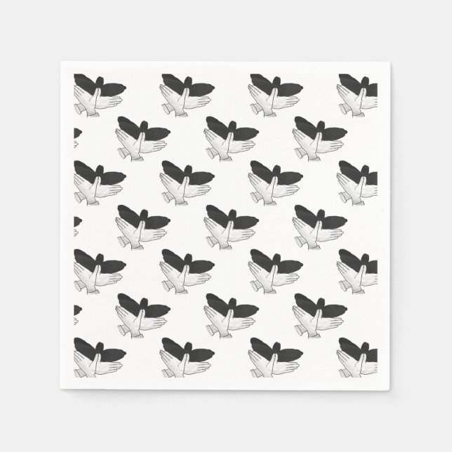 Silhouette Eagle Serviette (Vorderseite)