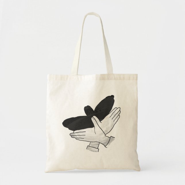 Silhouette Eagle Tragetasche (Vorne)