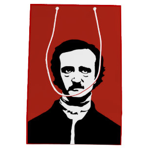 Silhouette Edgar Allan Poe Mittlere Geschenktüte